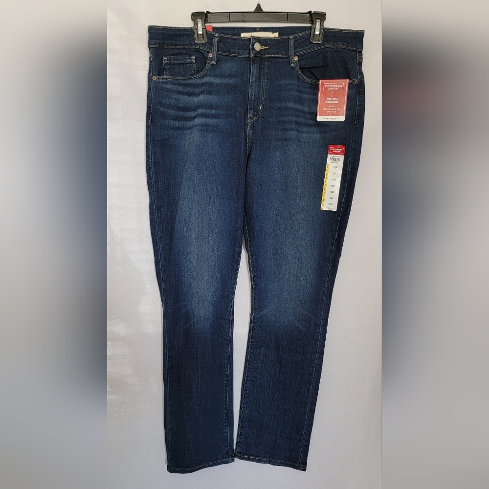 NWT Levi Strauss Mid-rise Straight Leg Jeans Size 16M